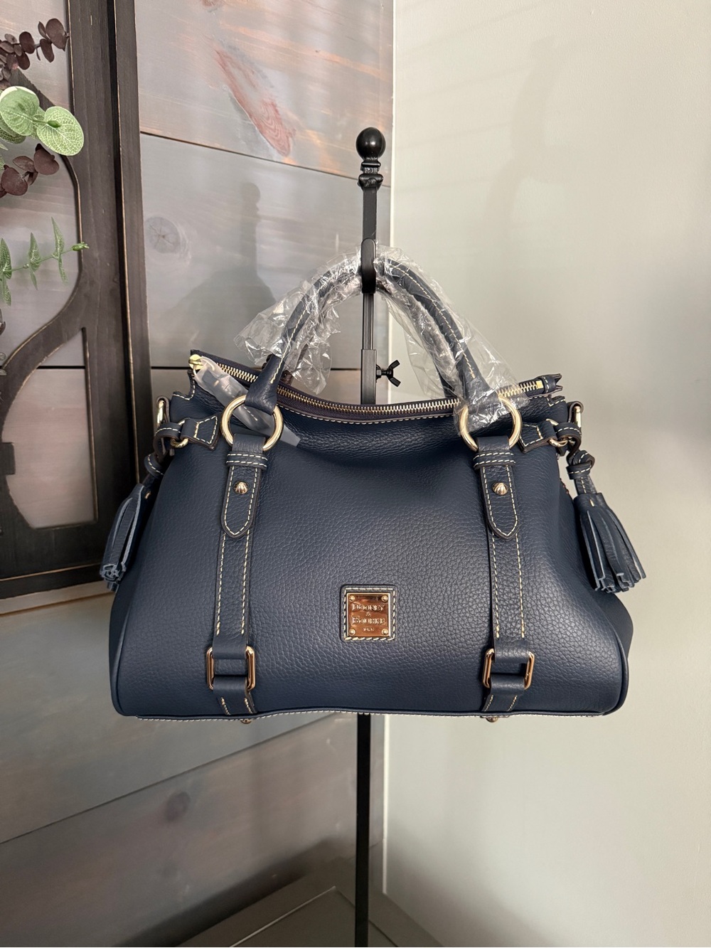 Dooney & Bourke Pebble Leather Satchel